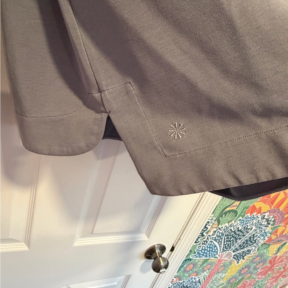 Athleta Seasoft crewneck sweatshirt pullover gray cosmos XL Athleisure travel - Picture 6 of 11